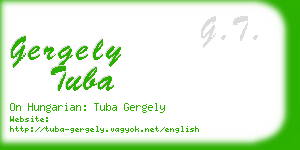 gergely tuba business card